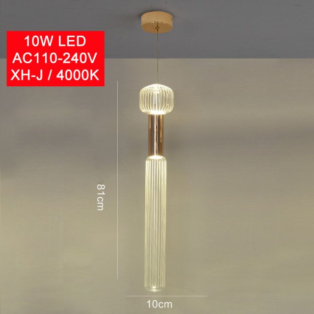 Modern Luxury LED Pendant Lights Snowflake Glass Lamps Designer Decoration Restaurant Bar Stair Lighting AC110-240V-6