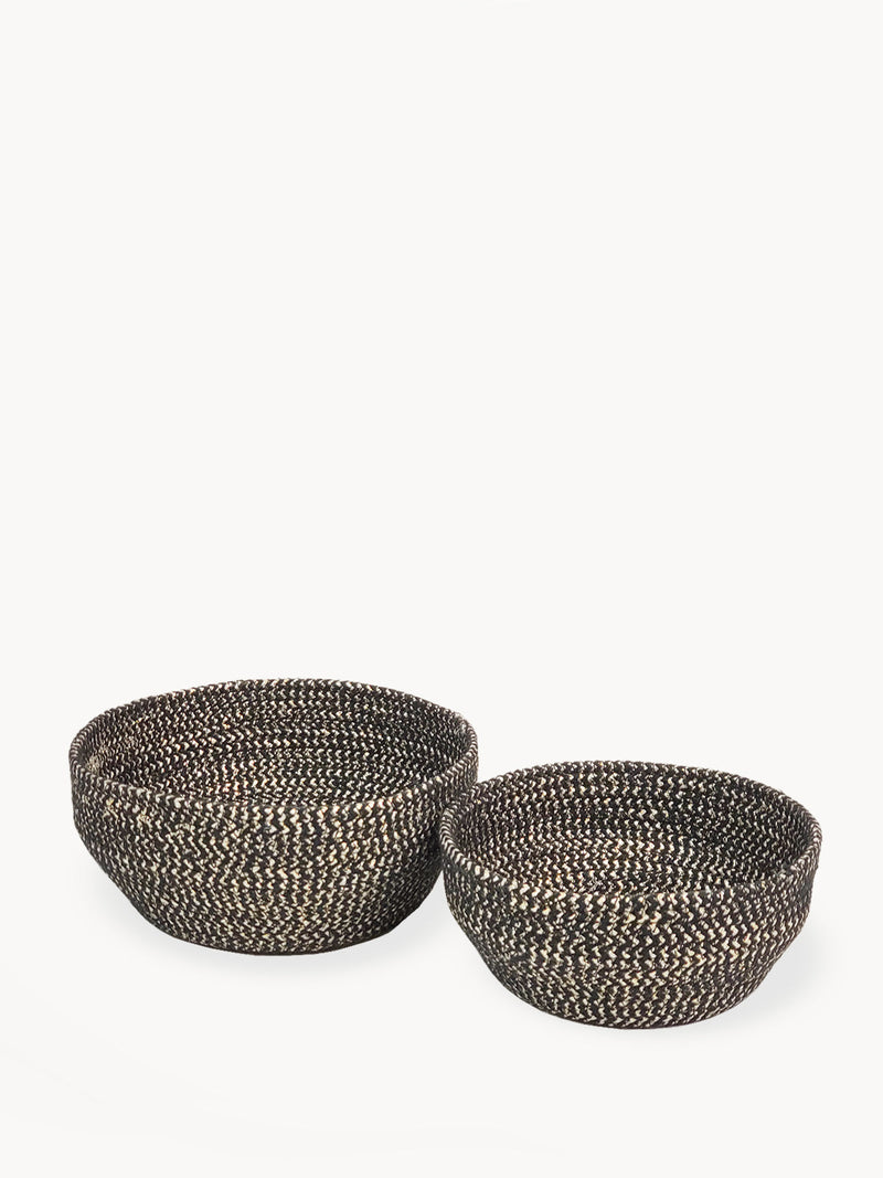 Glitter Bowl - Black (Set of 2)-0