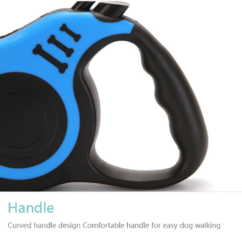 "Ultimate Freedom: 16.5FT Automatic Retractable Dog Leash - Hassle-Free Pet Walking with Collar - Free US Shipping!"