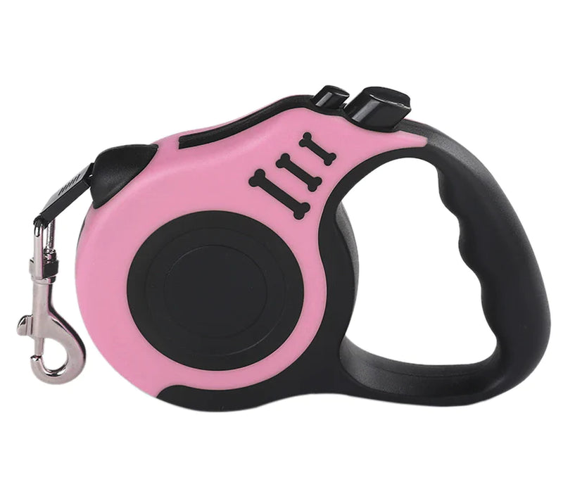 "Ultimate Freedom: 16.5FT Automatic Retractable Dog Leash - Hassle-Free Pet Walking with Collar - Free US Shipping!"