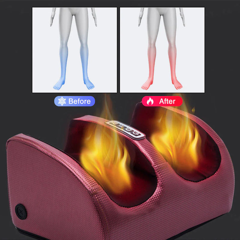 "Ultimate Electric Foot Massager: Soothing Heat, Hot Compression, Shiatsu Kneading, and Muscle Relaxation for Instant Pain Relief and Spa-like Experience!"