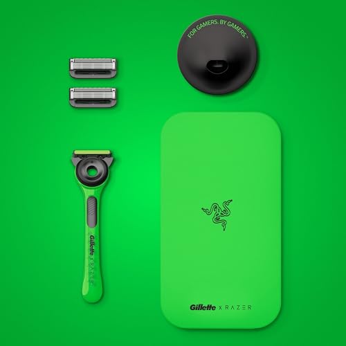 Gillette Labs with Exfoliating Bar, Razer Limited Edition, Razor and Travel Case for Storage On The Go, 1 Handle - 2 Blades, Stand