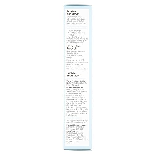 Neutrogena T/Gel Therapeutic Shampoo Treatment Itchy Scalp And Dandruff, Fresh Rain,250 Ml