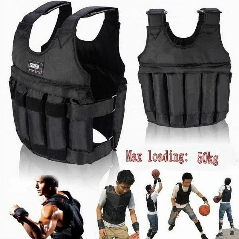 "Maximize Your Workout with our Adjustable Weighted Vest for Men - Boost Intensity and Build Strength with 20-100lbs of Resistance!"