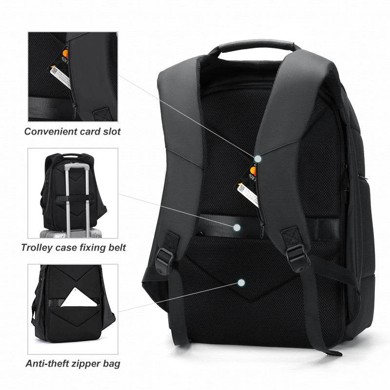 "Ultimate Waterproof Backpack: USB Charging, Anti-Theft, High Capacity - Perfect for School, Travel, and 15.6 Inch Laptops!"