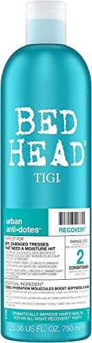 Bed Head by TIGI | Recovery Shampoo and Conditioner Set | Professional Moisturising Hair Repair Treatment | Ideal For Dry And Damaged Hair | 750 ml ( Pack of 2)