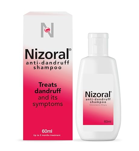 Nizoral Anti-dandruff Shampoo, Treats and Prevents Dandruff, Suitable for Dry Flaky and Itchy Scalp, Contains Ketoconazole - 60ml