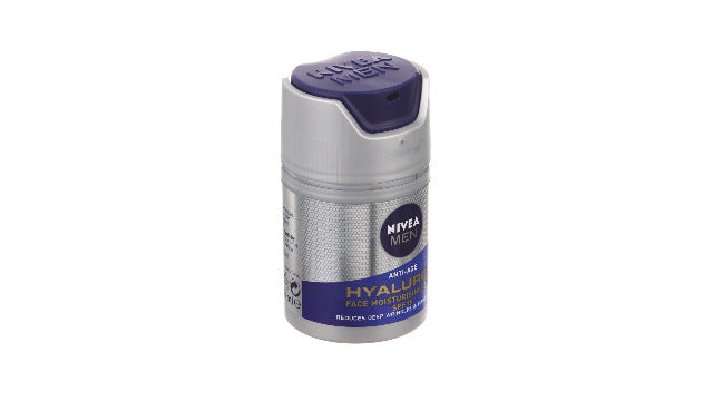 NIVEA MEN Anti-Age Hyaluron SPF15 Moisturising Cream (50ml), Anti-Wrinkle Face Cream with Hyaluronic Acid and Pro-Retinol, Visibly Reduces Deep Wrinkles and Firms Skin