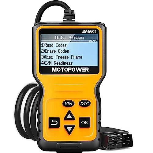 MOTOPOWER MP69033 OBD2 Scanner Universal Car Engine Fault Code Reader, CAN Diagnostic Scan Tool for All OBD II Protocol Cars