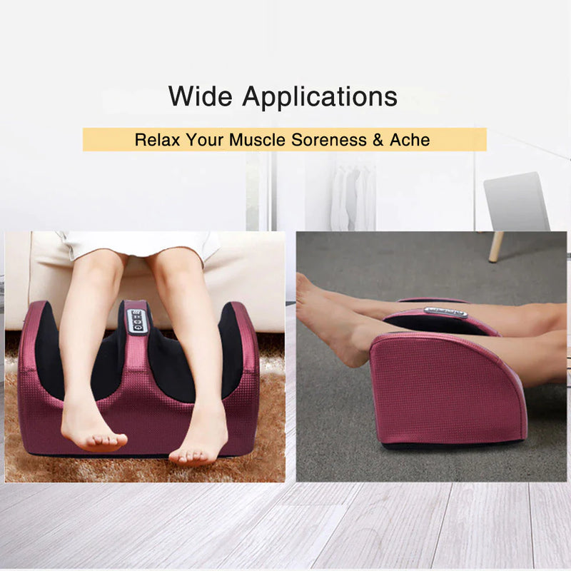 "Ultimate Electric Foot Massager: Soothing Heat, Hot Compression, Shiatsu Kneading, and Muscle Relaxation for Instant Pain Relief and Spa-like Experience!"