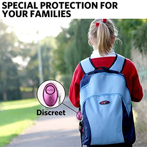 Personal Alarms For Women - 3 Pack Reusable Police Approved 150DB LOUD Security Alarms Keychain with LED Light, Small Personal Safety Alarm for Women Girls Kids and Elderly