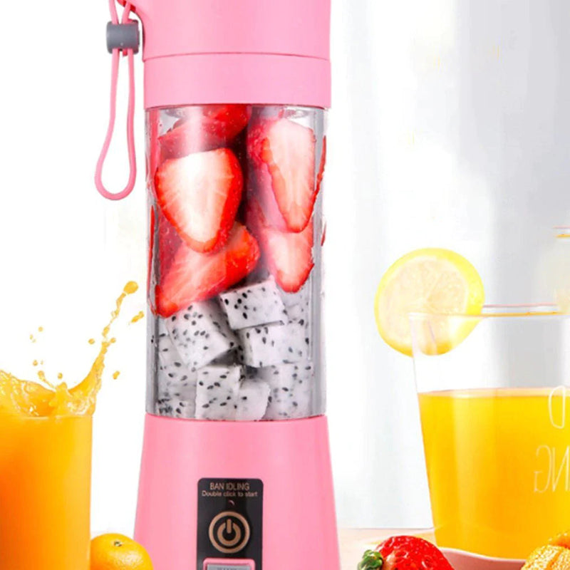 "Portable USB Rechargeable Electric Juicer - Create Delicious Smoothies and Milkshakes On-The-Go!"