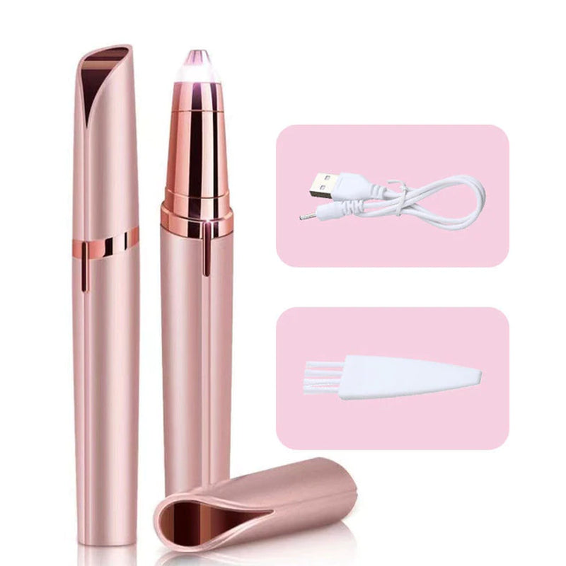 "Flawless Touch Women's Electric Eyebrow Trimmer - Gentle Hair Removal for Perfectly Shaped Brows!"