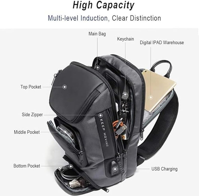 "Ultimate Versatile Sling Backpack for Stylish Men on the Go!"