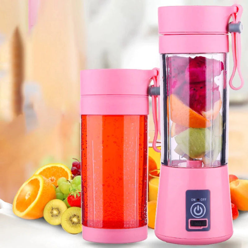 "Portable USB Rechargeable Electric Juicer - Create Delicious Smoothies and Milkshakes On-The-Go!"