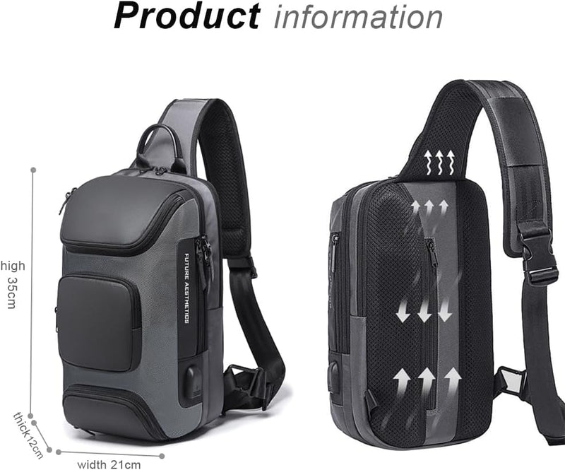 "Ultimate Versatile Sling Backpack for Stylish Men on the Go!"