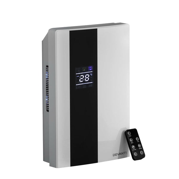 Devanti 2L Dehumidifier Air Purifier White-0