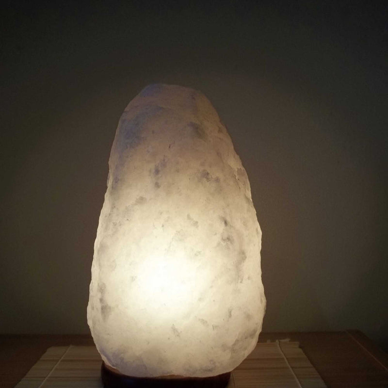 12V 12W 3-5Kg Himalayan White Salt Lamp Crystal Rock Natural Shape Unique Lamps-5