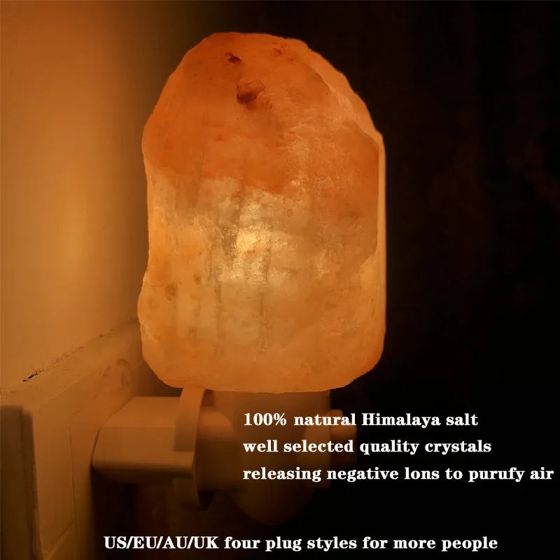 Professional title: "Hand-Carved Himalayan Salt Lamp: Natural Crystal Night Light for Home Decor, Air Purification, and Negative Ion Release (Warm White)"