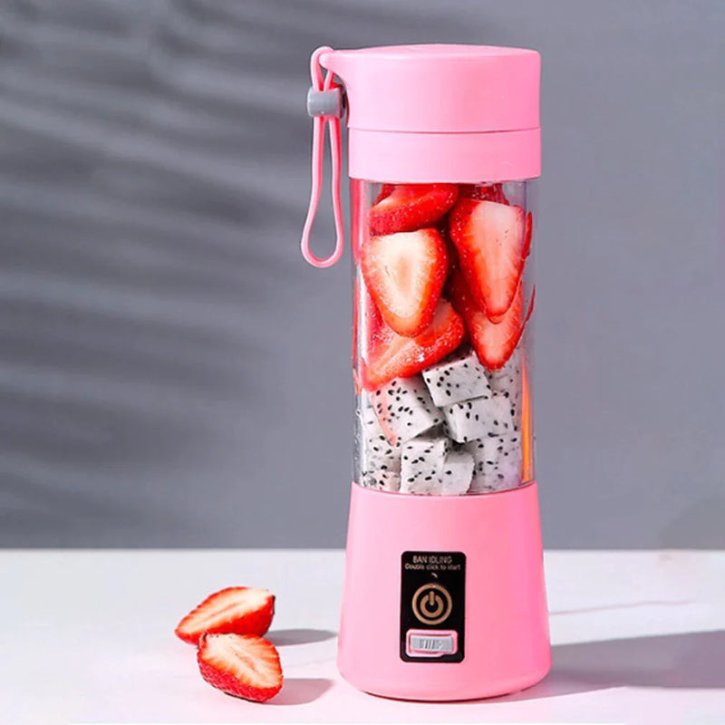 "Portable USB Rechargeable Electric Juicer - Create Delicious Smoothies and Milkshakes On-The-Go!"