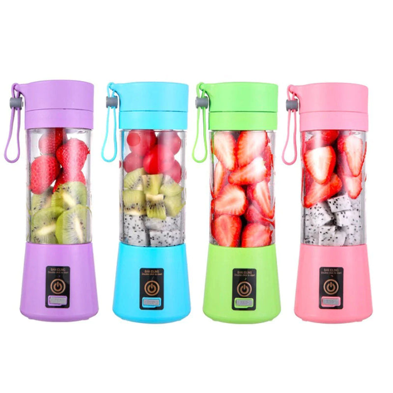 "Portable USB Rechargeable Electric Juicer - Create Delicious Smoothies and Milkshakes On-The-Go!"