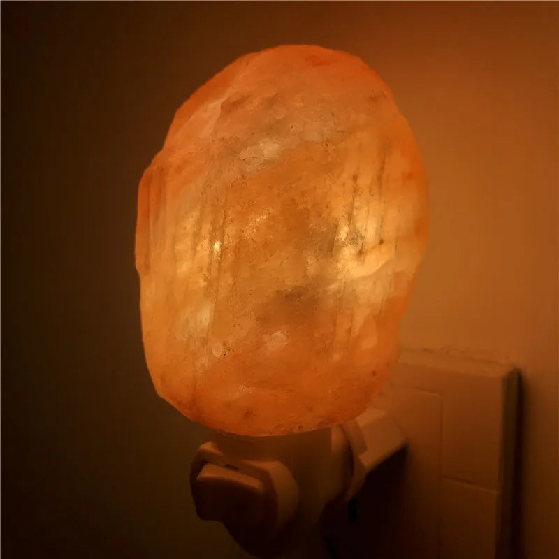 Professional title: "Hand-Carved Himalayan Salt Lamp: Natural Crystal Night Light for Home Decor, Air Purification, and Negative Ion Release (Warm White)"