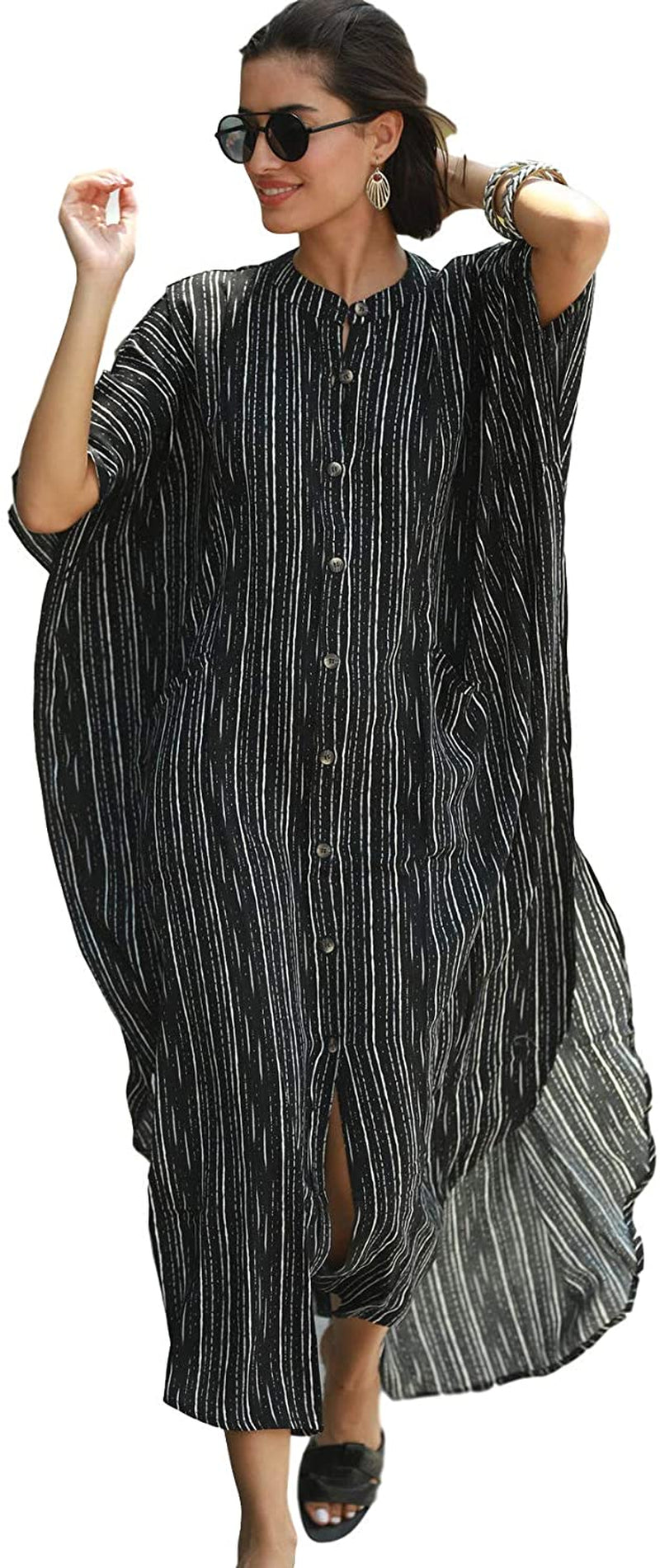 "Stylish and Comfortable Women's Plus Size Kimono Cardigan - Perfect for Any Occasion!"