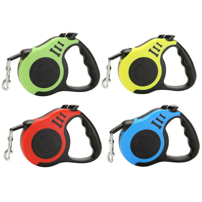 "Ultimate Freedom: 16.5FT Automatic Retractable Dog Leash - Hassle-Free Pet Walking with Collar - Free US Shipping!"