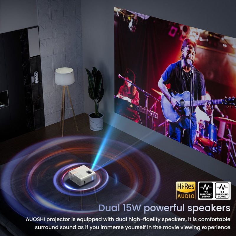 "Ultimate Home Theater Experience: 4K WiFi Bluetooth Projector with 12000LM Brightness, Portable Mini Projector for Outdoor Movies, 1080P Support, and Incredible 5G/2.4G Connectivity"