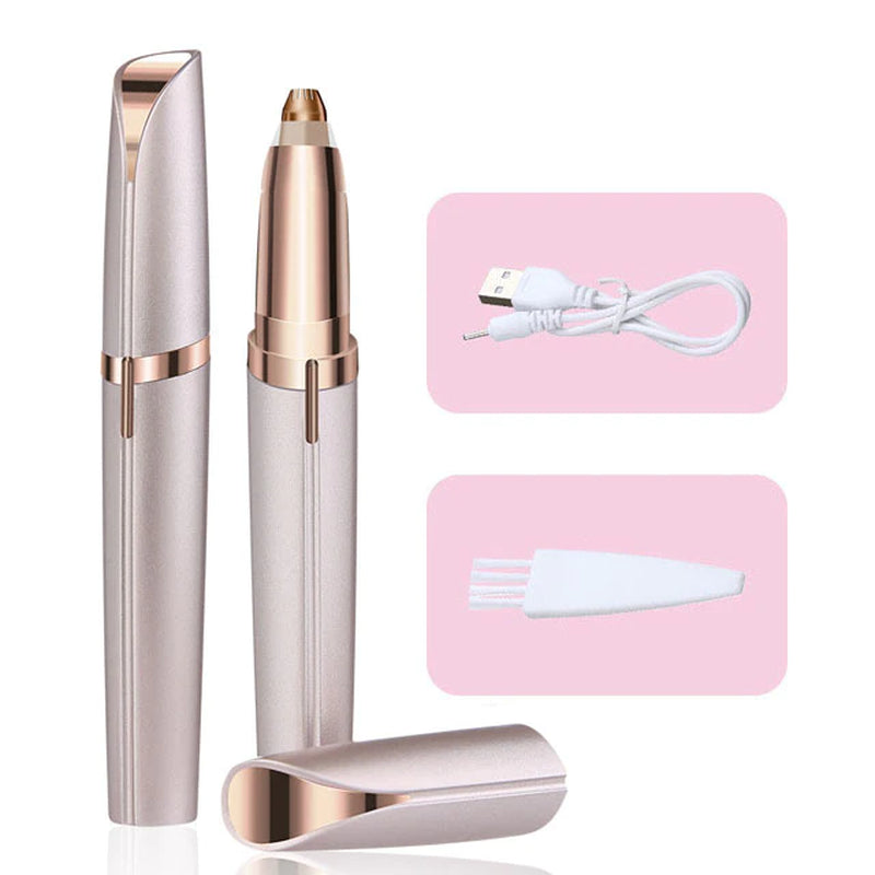 "Flawless Touch Women's Electric Eyebrow Trimmer - Gentle Hair Removal for Perfectly Shaped Brows!"