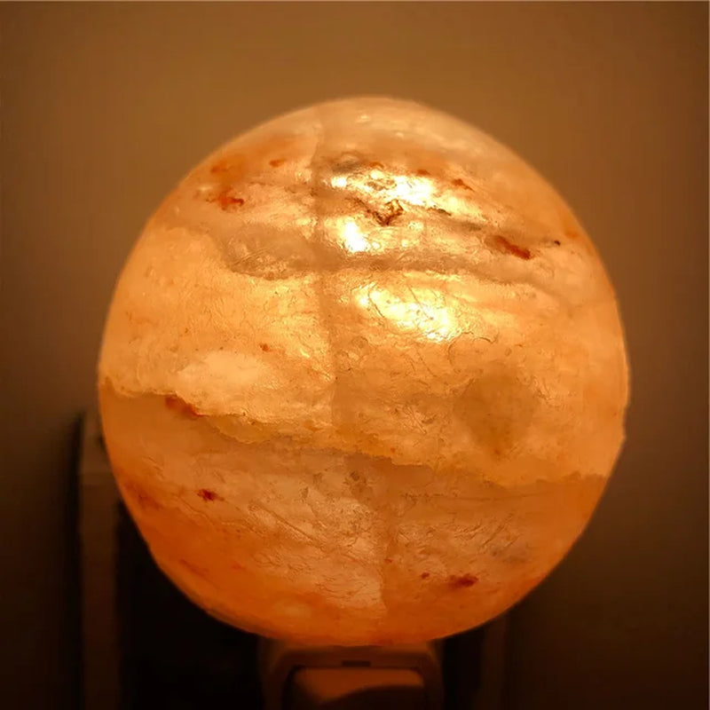 Professional title: "Hand-Carved Himalayan Salt Lamp: Natural Crystal Night Light for Home Decor, Air Purification, and Negative Ion Release (Warm White)"