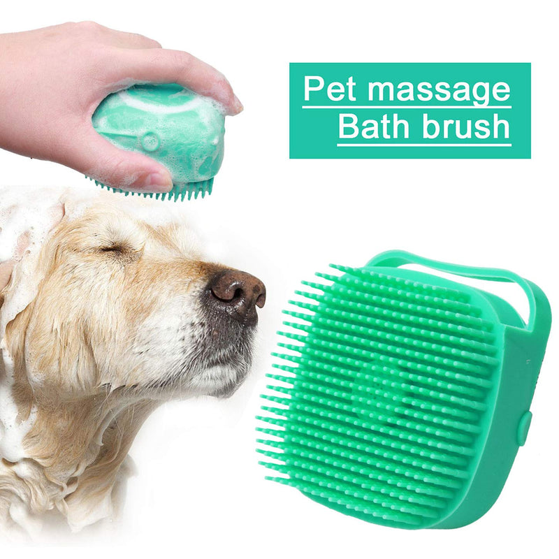 "Ultimate Pet Spa Experience: Luxurious Shampoo Massager Brush for Dogs and Cats - Gently Groom, Massage, and Cleanse with Soft Silicone Bristles"