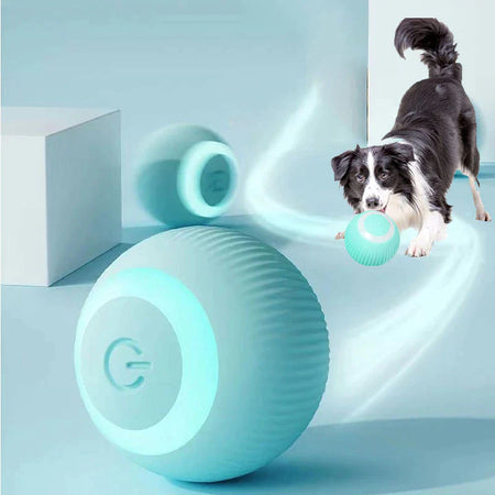 "Interactive Smart Puppy Ball Toy - Fun and Engaging Auto-Rolling Game for Cats and Small Dogs - Keep Your Pet Entertained with Self-Moving Action - Must-Have Pet Accessory!"