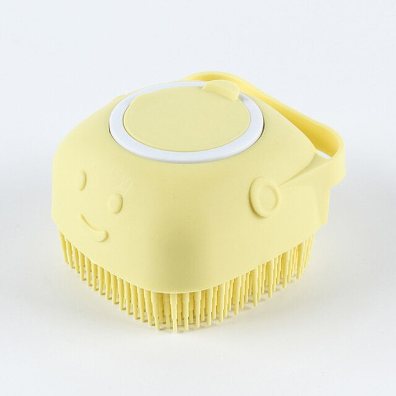 "Ultimate Pet Spa Experience: Luxurious Shampoo Massager Brush for Dogs and Cats - Gently Groom, Massage, and Cleanse with Soft Silicone Bristles"