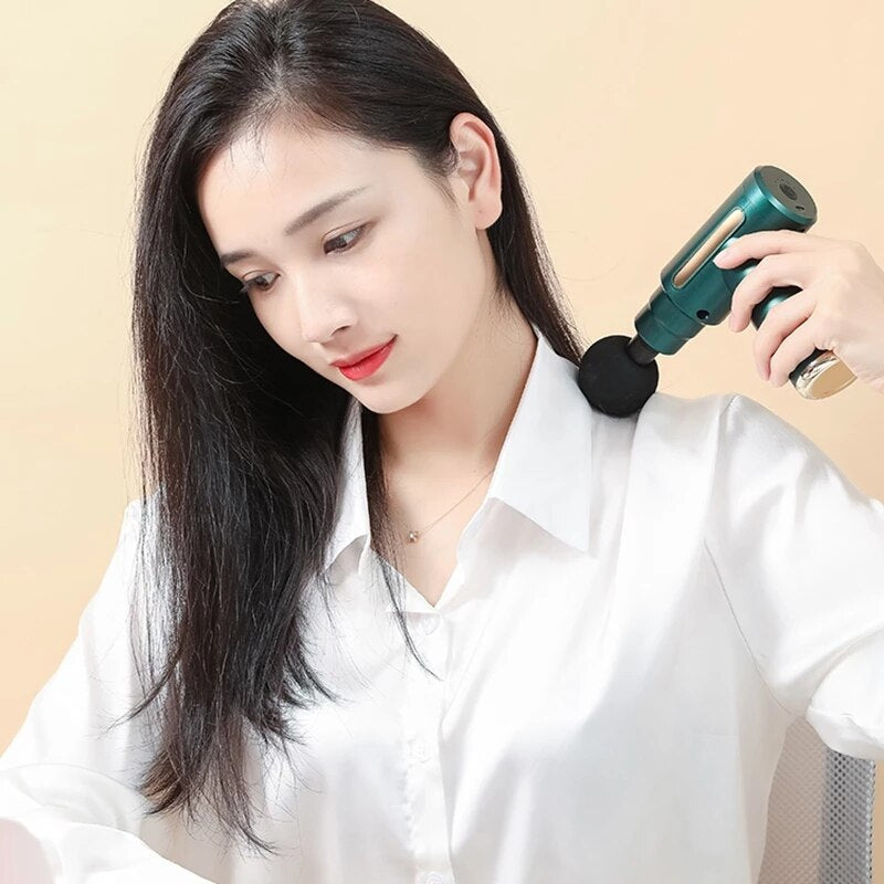 Professional title: "Professional Deep Tissue Percussion Massage Gun for Pain Relief and Muscle Recovery - Electric Body and Facial Massager"