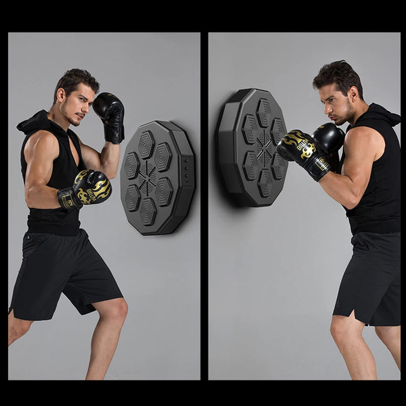 "Ultimate Smart Music Boxing Machine: Boost Agility and Reaction with LED Lighted Wall Target and Relaxing Sandbag Training"