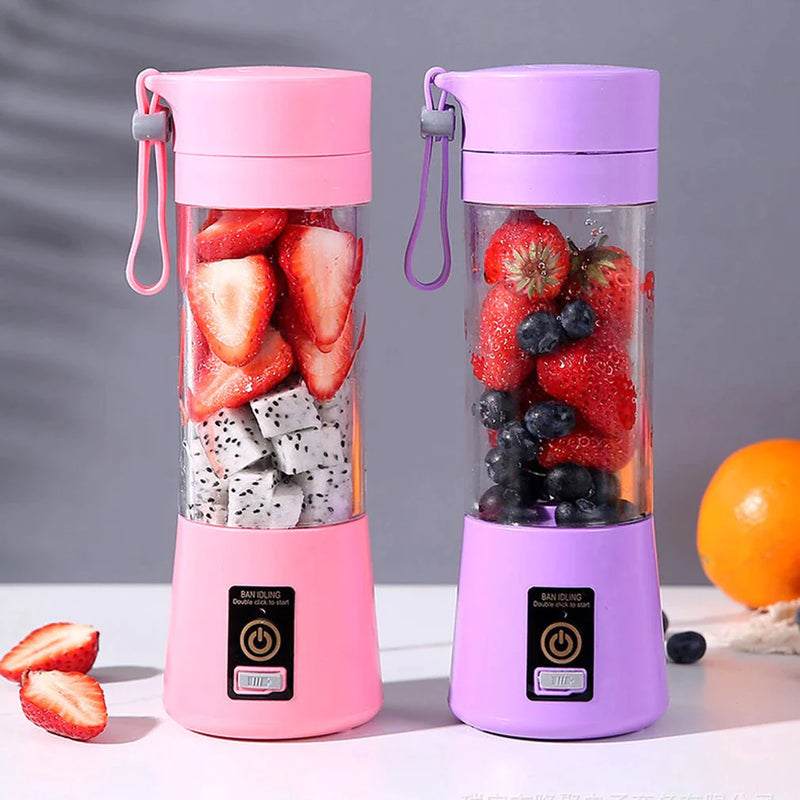 "Portable USB Rechargeable Electric Juicer - Create Delicious Smoothies and Milkshakes On-The-Go!"