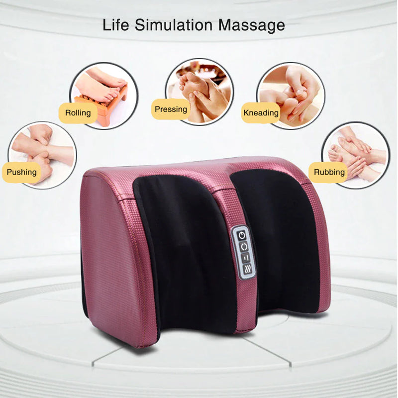 "Ultimate Electric Foot Massager: Soothing Heat, Hot Compression, Shiatsu Kneading, and Muscle Relaxation for Instant Pain Relief and Spa-like Experience!"