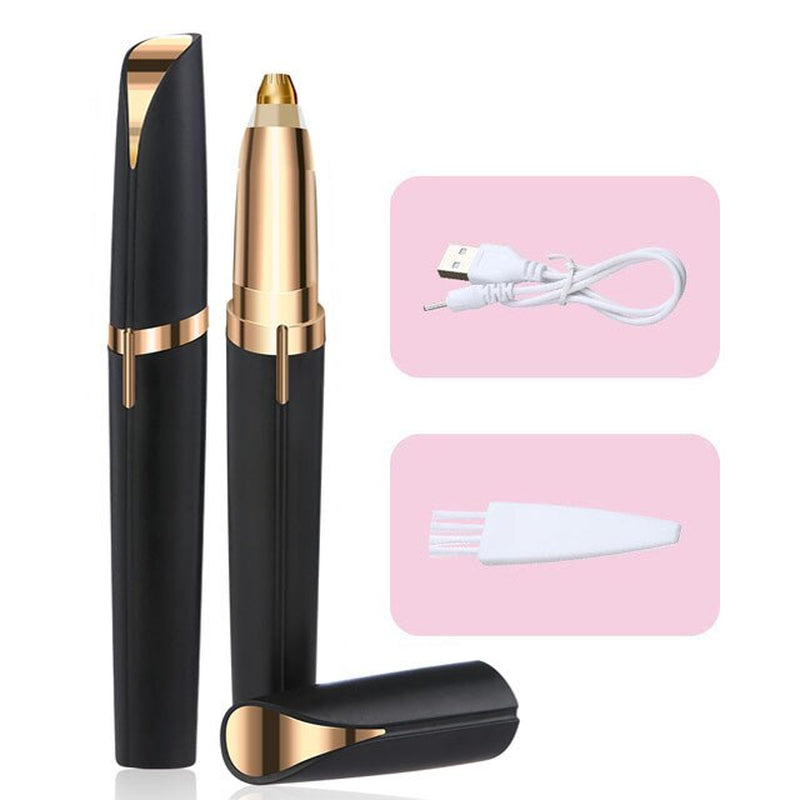 "Flawless Touch Women's Electric Eyebrow Trimmer - Gentle Hair Removal for Perfectly Shaped Brows!"