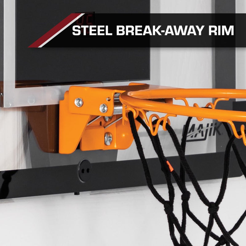 "Ultimate Indoor Slam Dunk Fun: Over-the-Door Foldable Mini Basketball Hoop!"