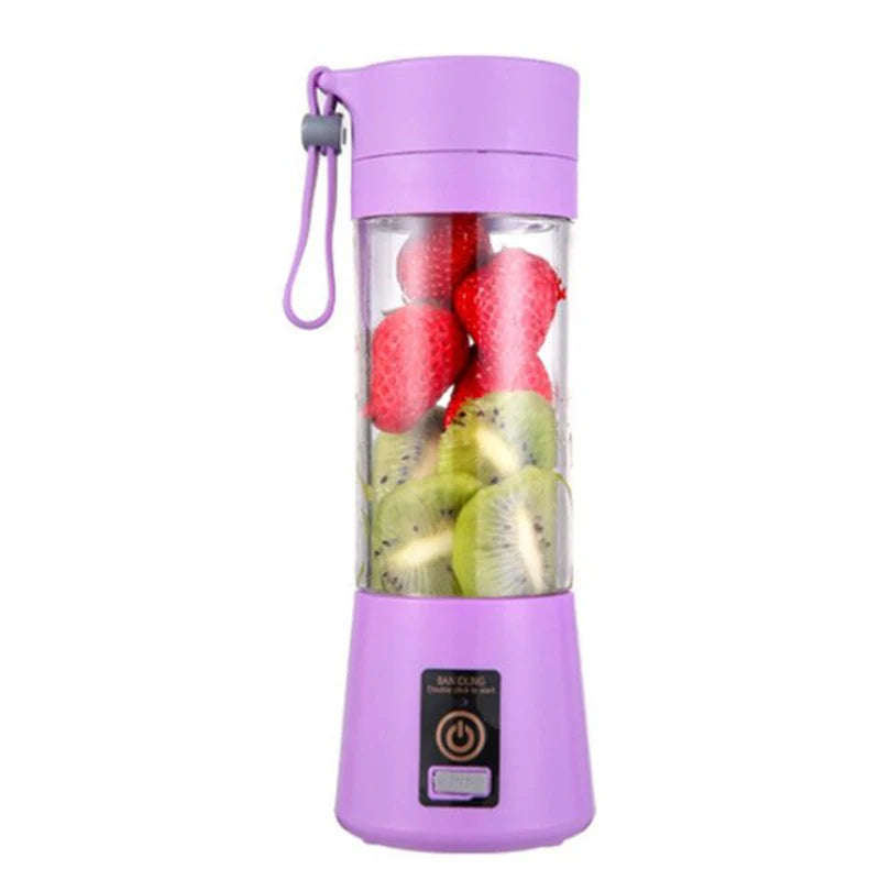 "Portable USB Rechargeable Electric Juicer - Create Delicious Smoothies and Milkshakes On-The-Go!"