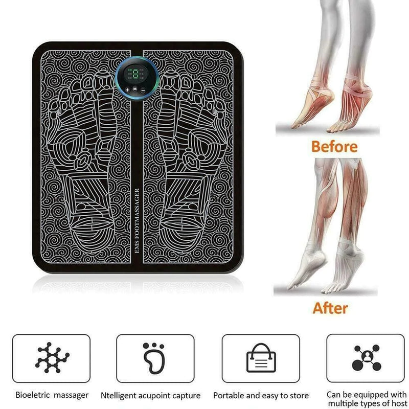 "Revitalize and Rejuvenate Your Legs with our Electric Deep Kneading EMS Foot Massager - Say Goodbye to Muscle Pain and Hello to Relaxation!"