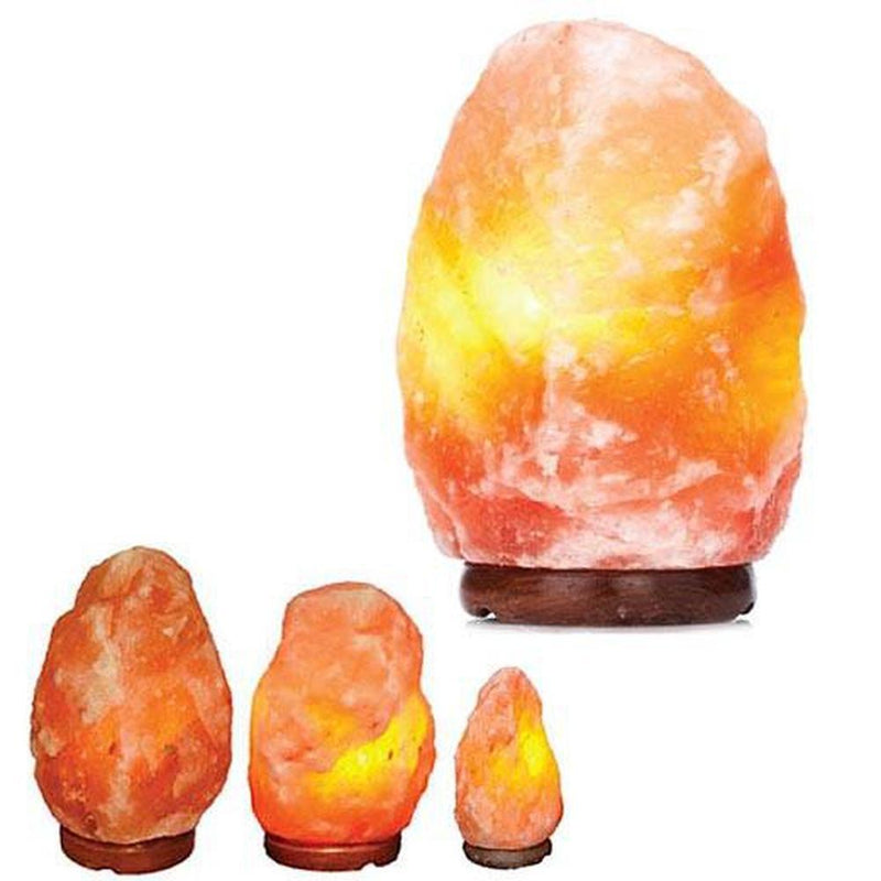 Himalayan Pink Salt Lamps + 12V 12W Switch - Natural Rock Shape Crystal Light-1