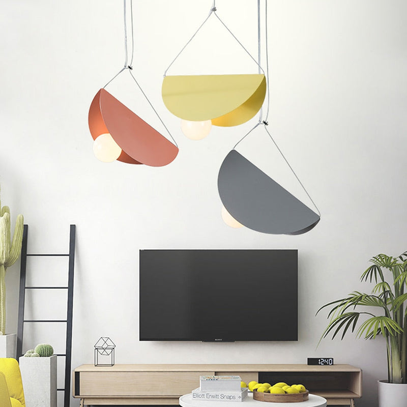 Modern Geometry LED Pendant Light Colorful Bedroom Bedside Small Pendant Lamps Restaurant Bar Lighting Indoor Decoration Lamp-12