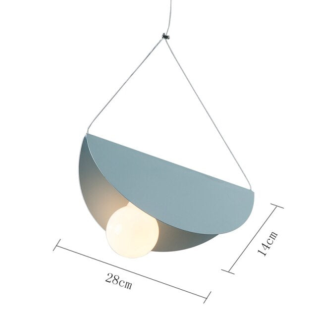 Modern Geometry LED Pendant Light Colorful Bedroom Bedside Small Pendant Lamps Restaurant Bar Lighting Indoor Decoration Lamp-7