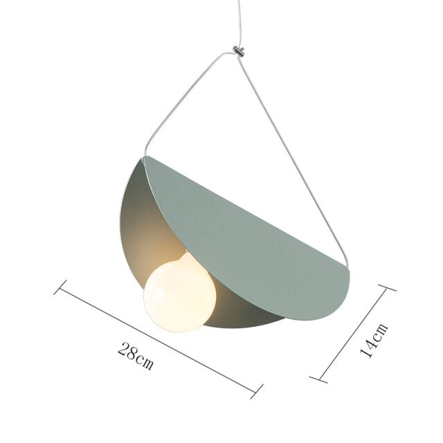 Modern Geometry LED Pendant Light Colorful Bedroom Bedside Small Pendant Lamps Restaurant Bar Lighting Indoor Decoration Lamp-4