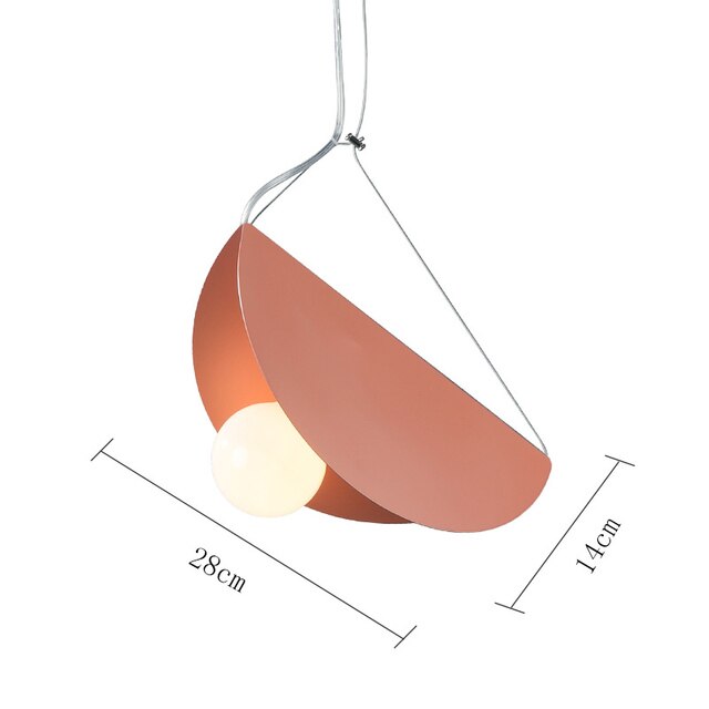 Modern Geometry LED Pendant Light Colorful Bedroom Bedside Small Pendant Lamps Restaurant Bar Lighting Indoor Decoration Lamp-5